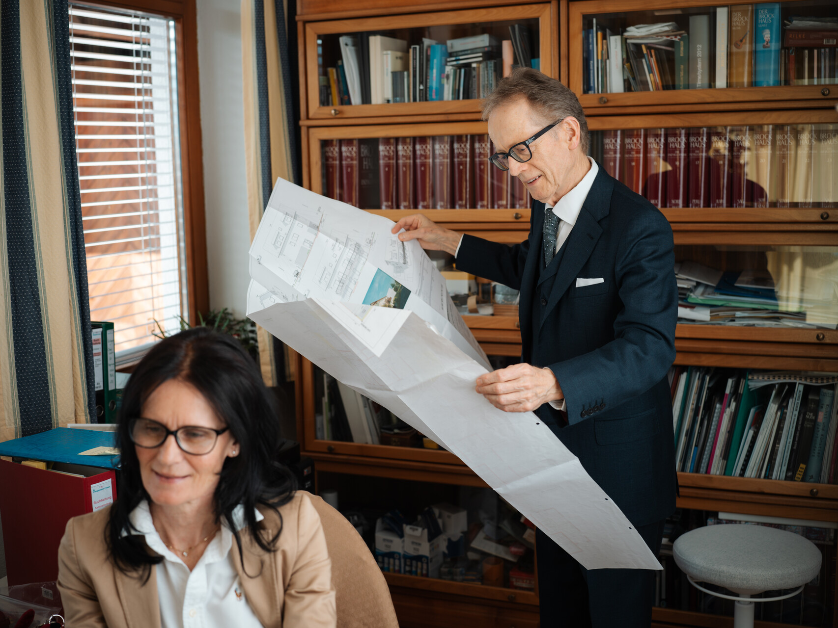 Stromberger ZT-GmbH – Planbesprechung im Büro